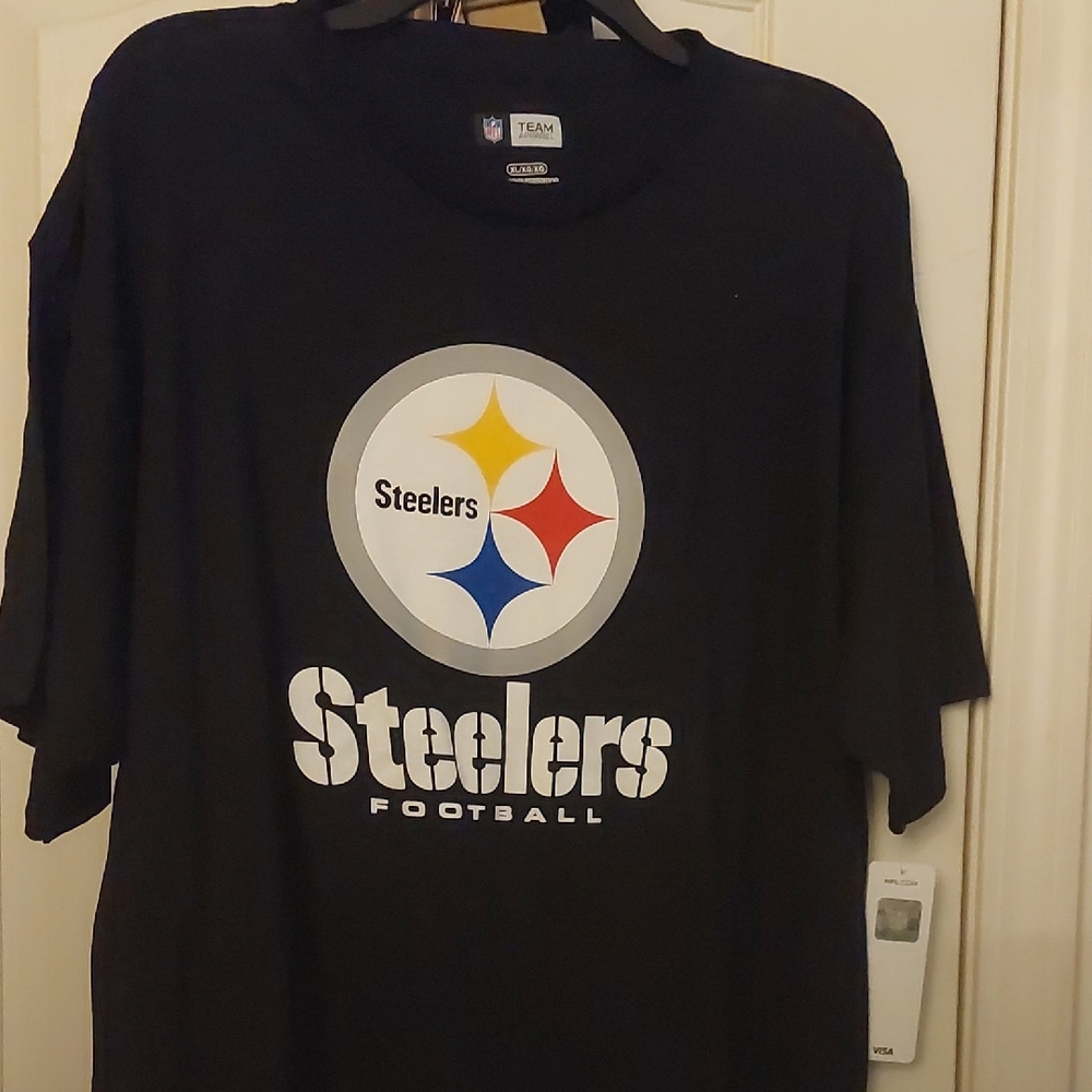 Gildan Black Steelers Logo T-Shirt
